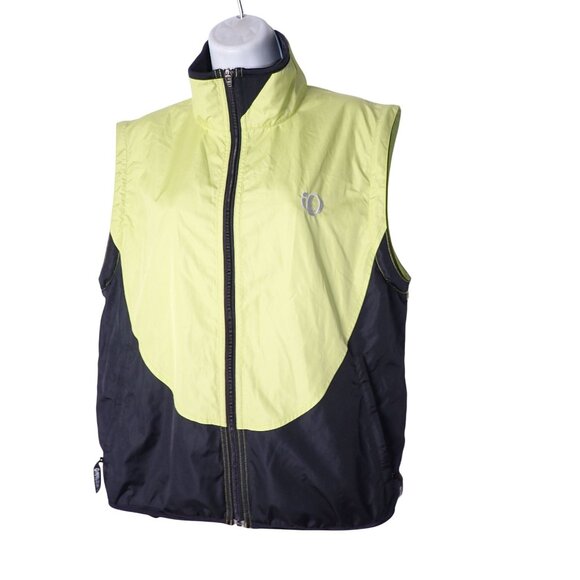 Pearl Izumi Cycling Vest Women‎ L Green Black Full Zip Athletic Running - Picture 2 of 6